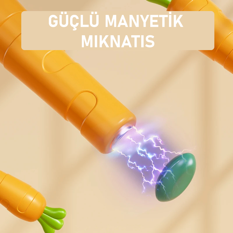 Montessori Eğitici ve Eğlenceli Zihinsel Gelişim Tavşanlı Manyetik Çizim Tahtası