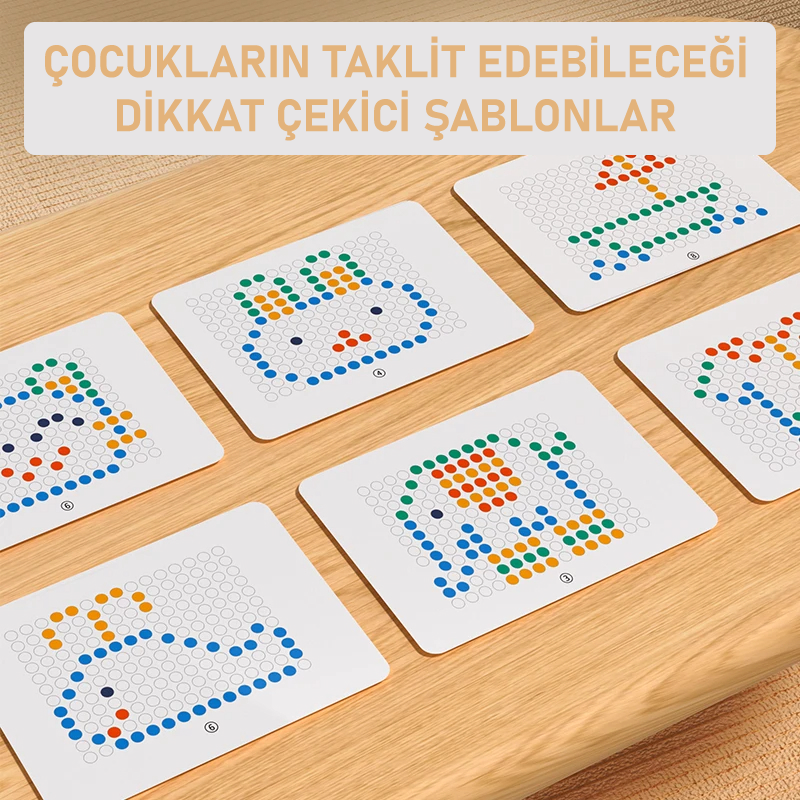 Montessori Eğitici ve Eğlenceli Zihinsel Gelişim Tavşanlı Manyetik Çizim Tahtası